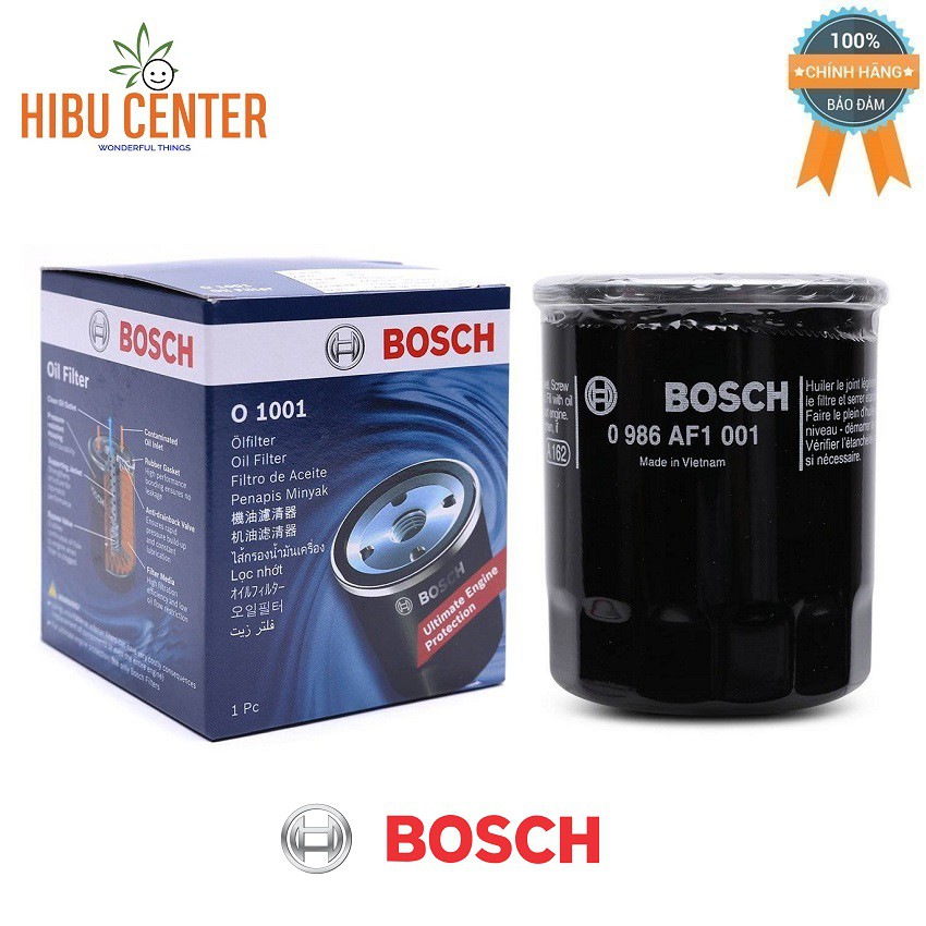 Lọc Nhớt Động Cơ BOSCH Cho Xe Toyota Honda Mitsubishi Nissan Kia Hyundai