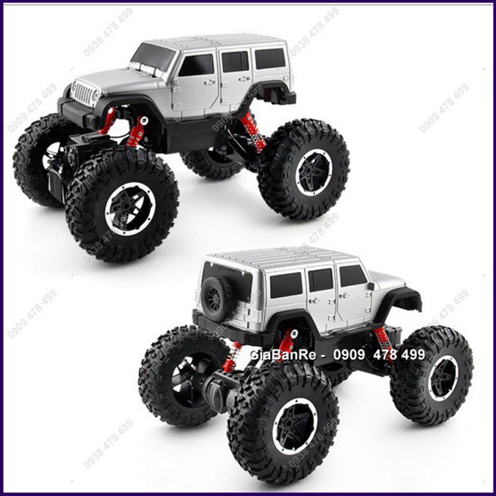 XE ĐIỀU KHIỂN TỪ XA PIN SẠC BÁNH GAI OFFROAD SIZE LÓN JEEP - ĐỎ - 9473.1