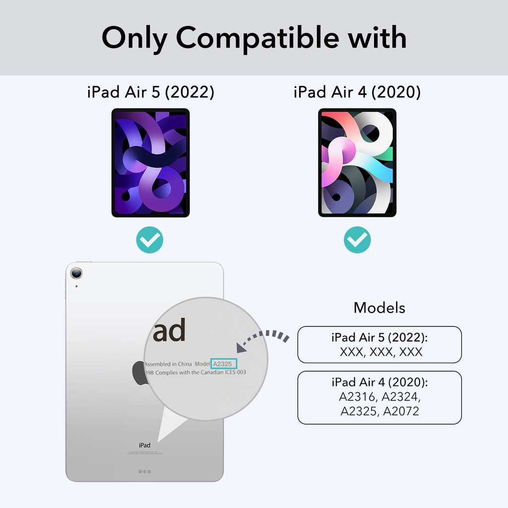 Bao Da Máy Tính Bảng ESR Cho iPad 8th/ iPad Air 4/iPad Pro 12.9 /11(2020) iPad Pro 2020