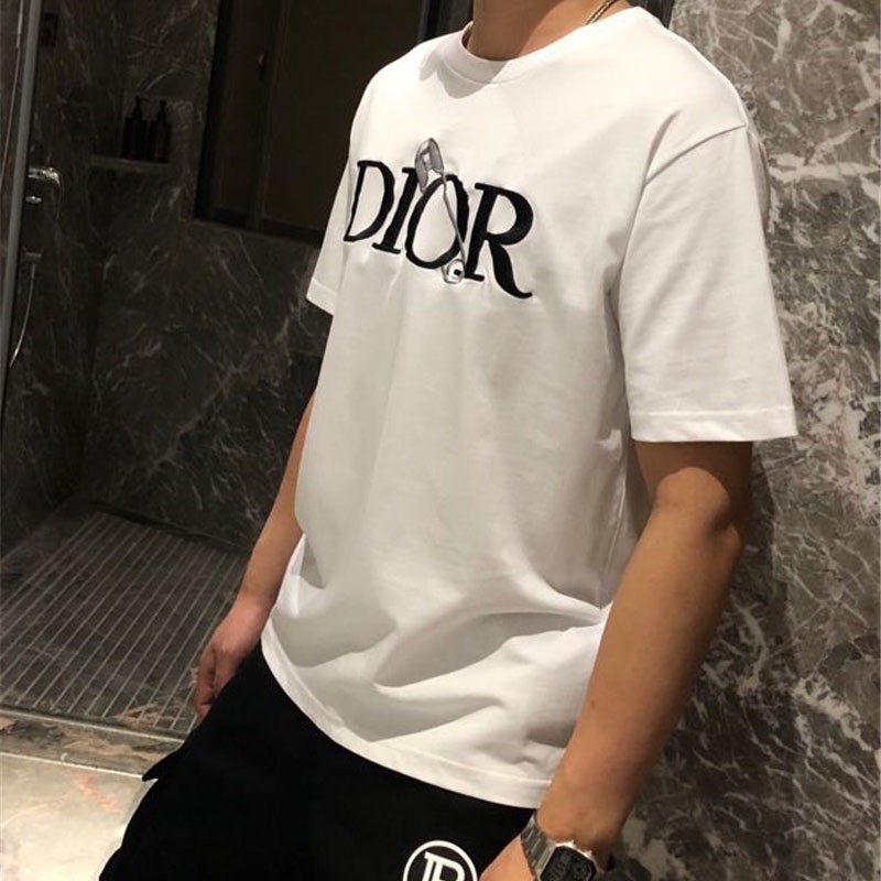 [SỐC] ÁO THUN,ÁO PHÔNG NAM, NỮ UNISEX FORM RỘNG TAY LỠ HÌNH IN DIOR CỰC ĐẸP