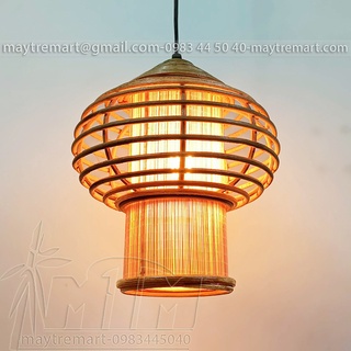 Đèn mây trang trí ĐK20H25 - Đèn mây tre, Đèn trang trí, Đèn treo thả