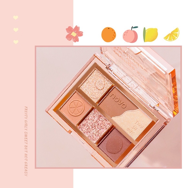 [NOVO] Bảng mắt 5 ô Novo Summer Fruit (N5483)