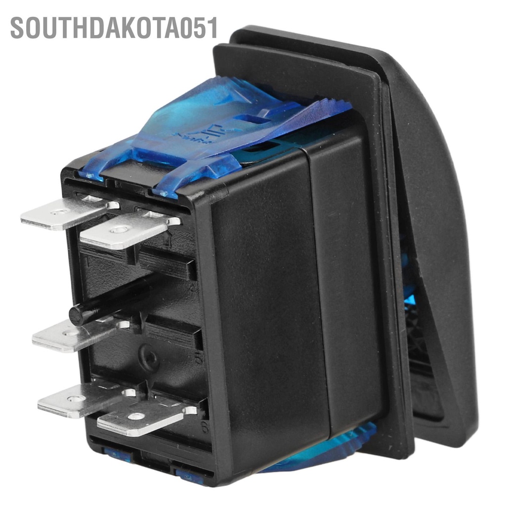 Công Tắc Bật / Tắt Đèn LED 5Pin Chống Nước Màu Xanh Dương Cho Tàu Thuyền SUV / Xe Tải 12 24V