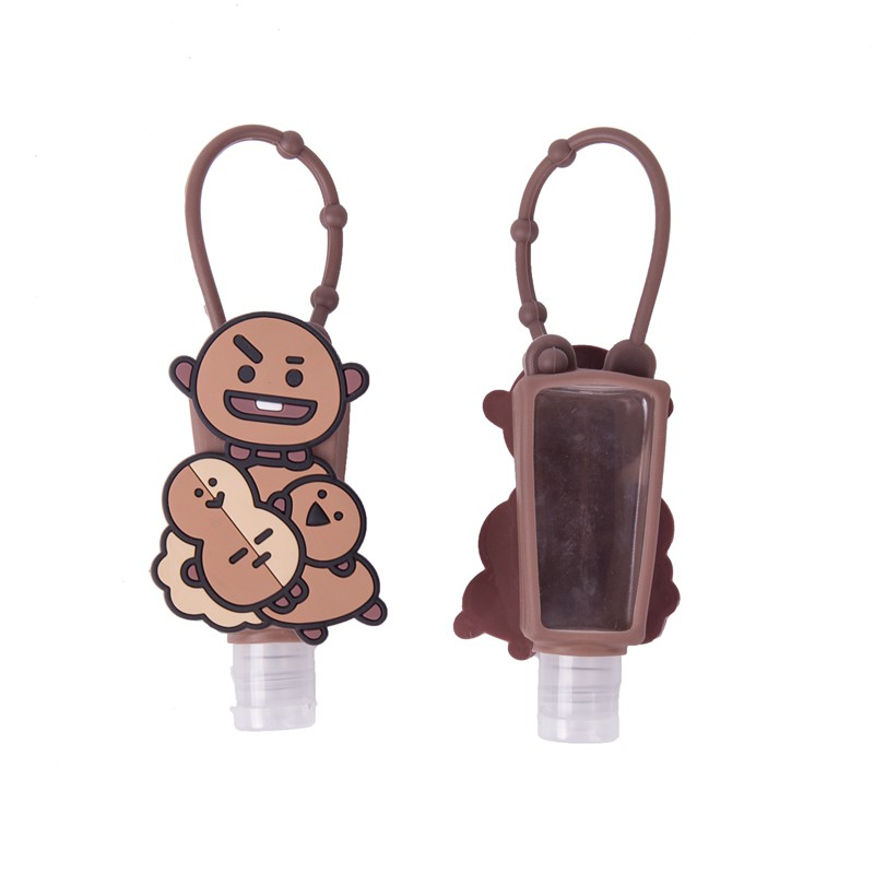 Bình đựng nước rửa tay silicon in hình BT21 30ml