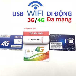 (SIÊU RẺ SIÊU TỐT) CỦ PHÁT WIFI DI ĐỘNG 3G 4G VTION - HÀNG CHẤT LƯỢNG CAO