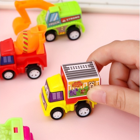 Xe công trình cho bé mini chạy cót bánh đà 30gr - đồ chơi cho bé DUASHOP.
