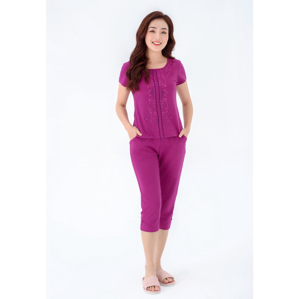 [CHÍNH HÃNG] Bộ đồ cotton cao cấp Winny đẹp, nữ tính, siêu thấm hút mồ hôi - bộ ngủ trung niên đẹp, trẻ trung đều măc | BigBuy360 - bigbuy360.vn