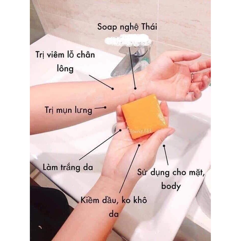 Xà phòng Cam nghệ Thái Lan