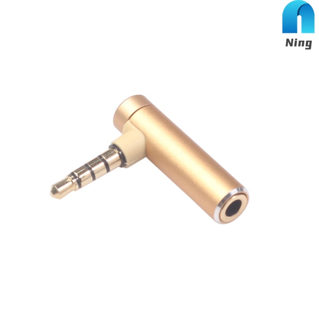Đầu Nối Chuyển Đổi Giắc Cắm 3.5mm Sang Cổng Cắm Tai Nghe / Micro Hình Chữ L