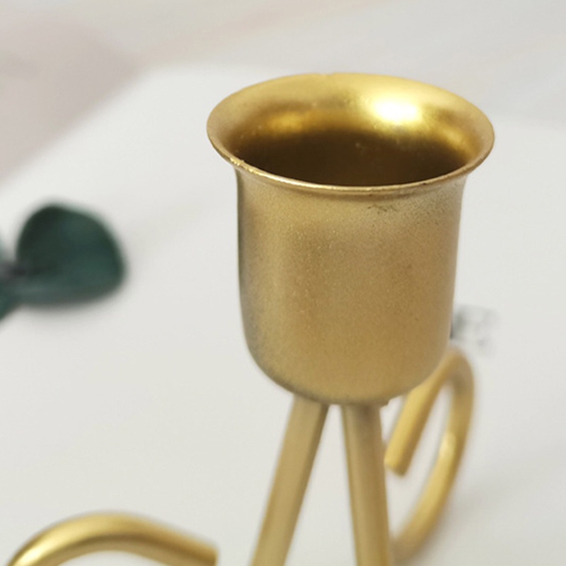 Bộ 3 Giá Đỡ Nến Kiểu Cổ Điển Dùng Trang Trí Bàn Ăn / Tiệc Cưới Lãng Mạn