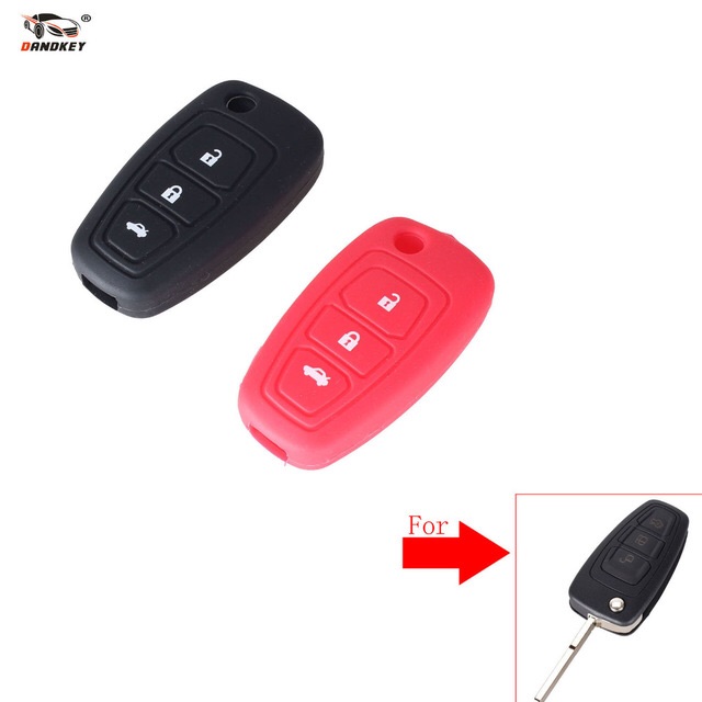 Bao silicone bảo vệ chìa khoá remote key  Mẫu gập Ford 3nút