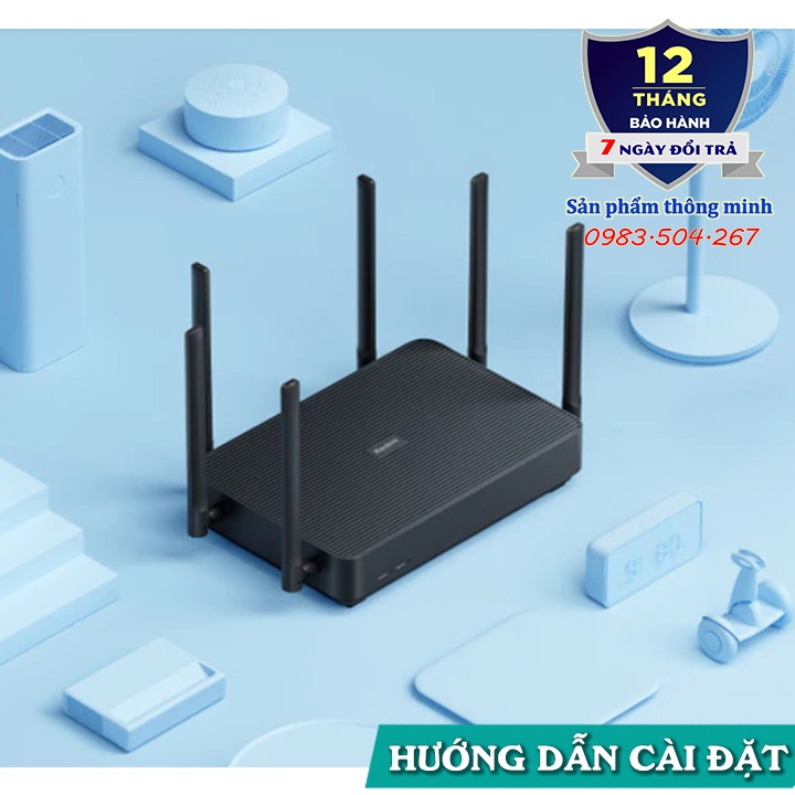 Bộ phát Wifi Router Xiaomi Redmi AX6S hỗ trợ - Wifi 6 - Mesh - 248 thiết bị