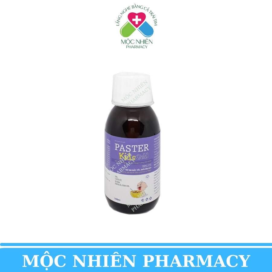 Tăng Sức Đề Kháng Cho Bé, Tăng Sức Đề Kháng, Paster Kids Gold, Vị Thơm Ngon, Dễ Uống, Mộc Nhiên Pharmacy