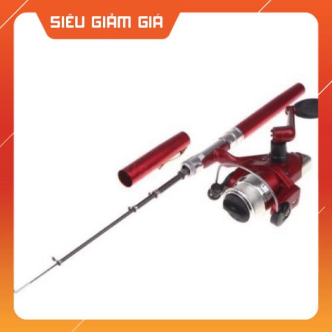 ĐỒ CÂU RUBY PHẠM bộ cần câu bút máy đứng dài 1m6 nhét cốp xe máy bộ y hình cần cực khoẻ giá rẻ ĐỒ CÂU HOÀNG SƠN