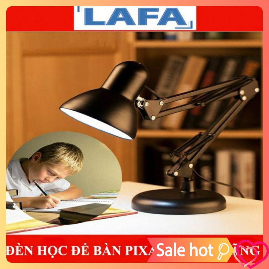 Đèn học chống cận gấp gọn, kẹp, để bàn, xoay 360 độ