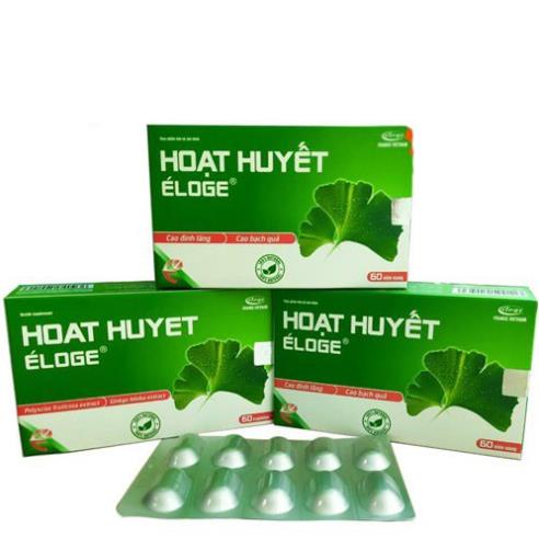 Hoạt huyết Eloge – Hỗ trợ tăng cường máu não, ngăn ngừa tại biến, đột quỵ (hộp 60 viên)