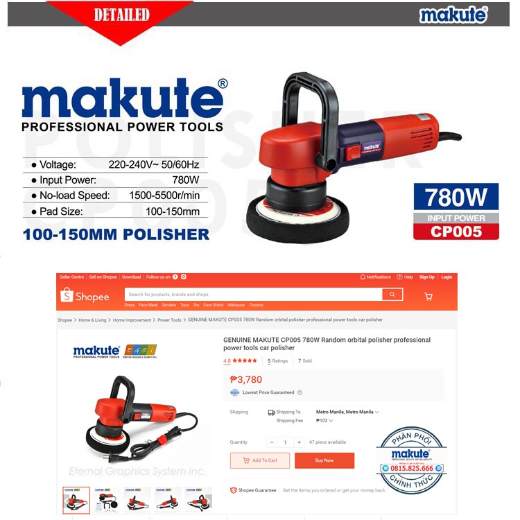 Máy đánh bóng lệch tâm, máy đánh bóng DA, máy đánh bóng quỹ đạo ngẫu nhiên 6 tốc độ