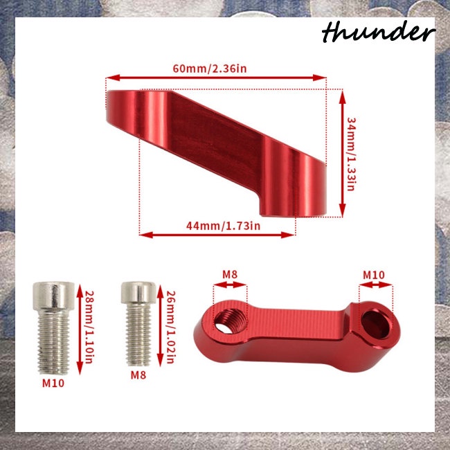 1 Cặp Thanh Nối Dài Nâng Gương Chiếu Hậu Xe Máy