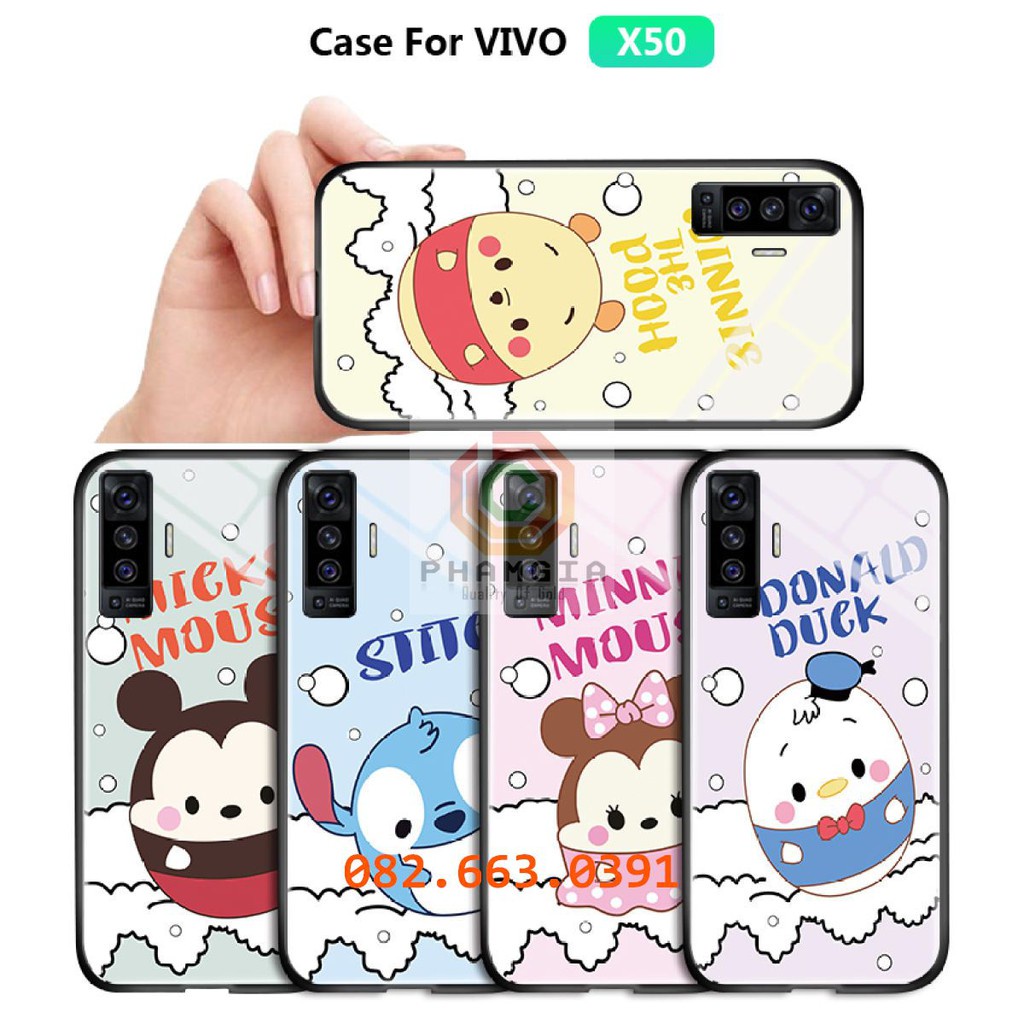 Ốp lưng Vivo X50 dẻo in hình Vịt Donald dễ thương