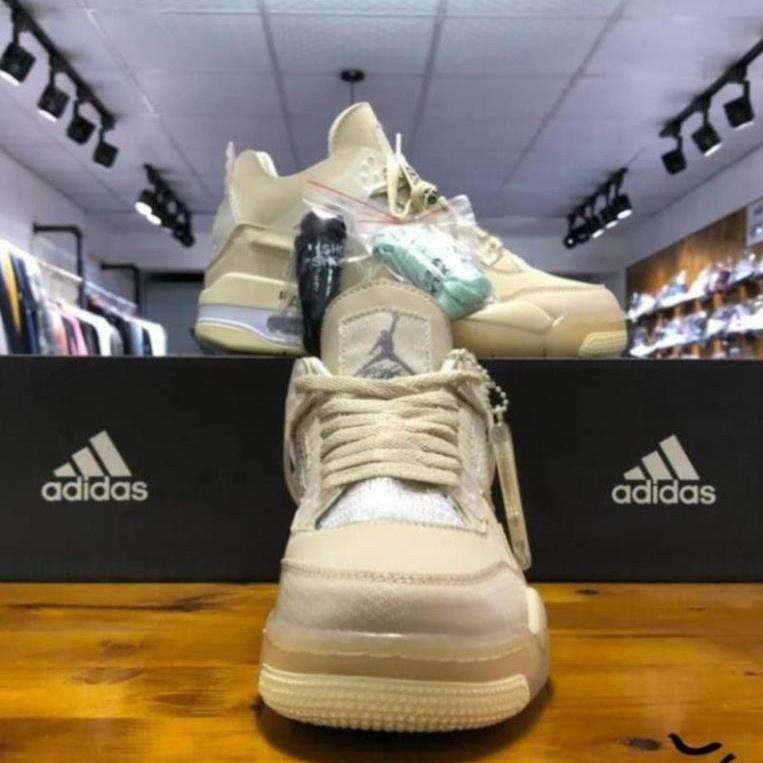 Giày  Jordan 4, Giày Sneaker JD4 Màu Vàng KemThời Trang Nam Nữ Full Box+Bill | BigBuy360 - bigbuy360.vn