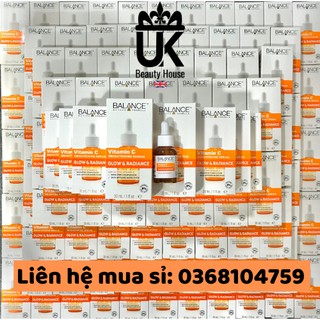 Combo 12 lọ serum vitamin c trắng da, mờ thâm balance active formula 30ml