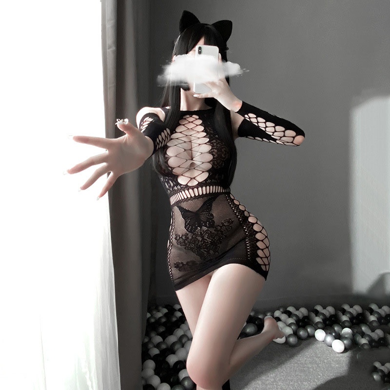 Bộ đồ lót hóa trang mèo gợi cảm cho nữ
 | BigBuy360 - bigbuy360.vn
