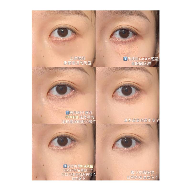 Bảng Kem Che Khuyết Điểm 3 Màu Dưỡng Ẩm Lâu Trôi Che Phủ Quầng Thâm Mụn Và Lỗ Chân Lông