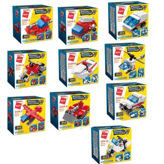 Đồ chơi xếp hình lắp ráp kiểu Lego 3 biến hình QMAN 2104