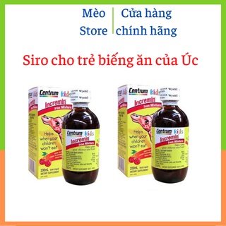 Siro Cho Trẻ Biếng Ăn Centrum Kids Incremin Iron Mixture - Hàng nội địa Úc, có tem chemist