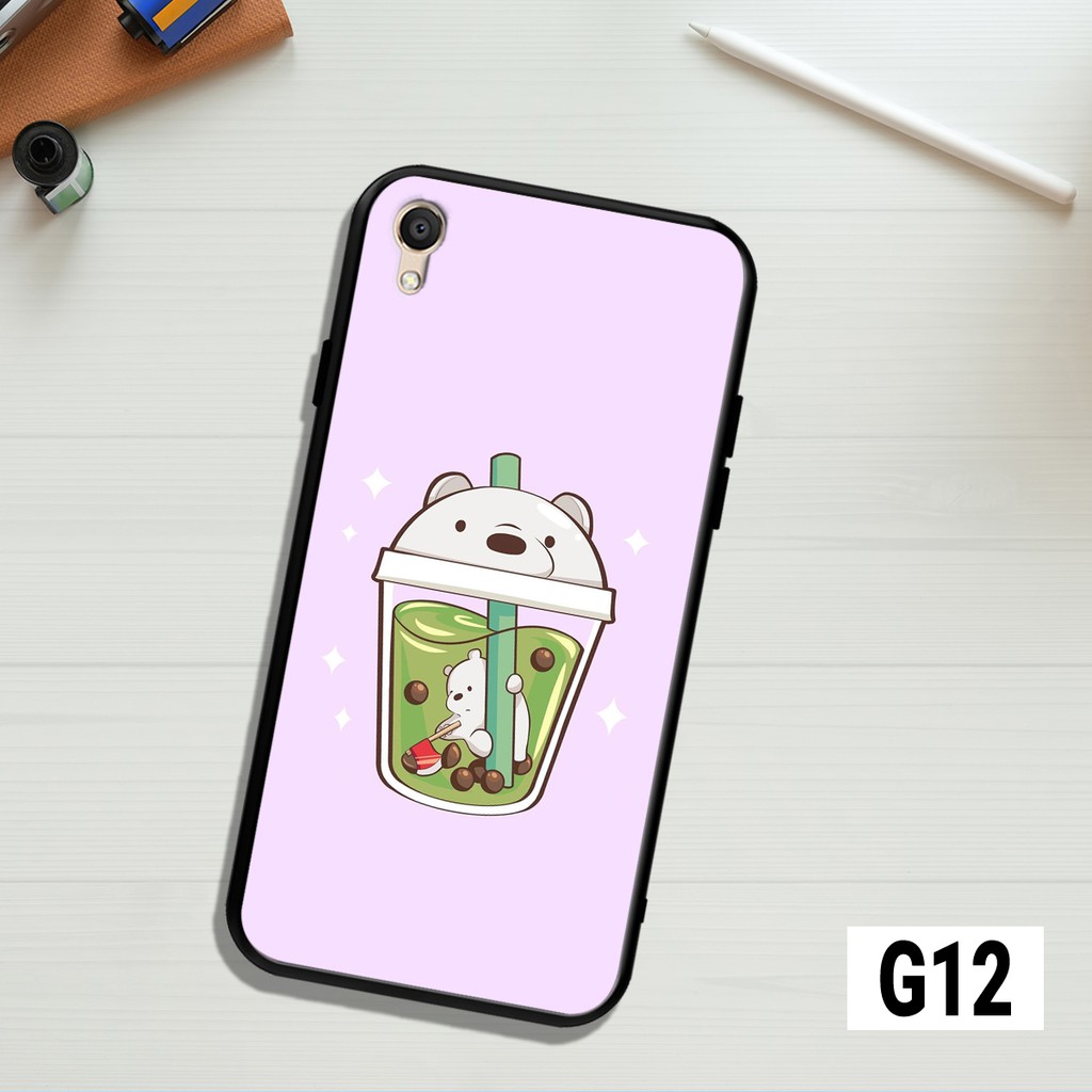 ỐP LƯNG OPPO A37/NEO9 - F1/A35 - F1 PLUS IN HÌNH GẤU WE BARE BEARS DỄ THƯƠNG