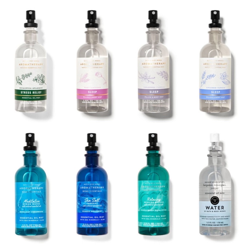 Tinh dầu xịt thơm cho body & gối authentic Bath and Body Works Aromatherapy Pillow & Body Mist 156ml (Mỹ)