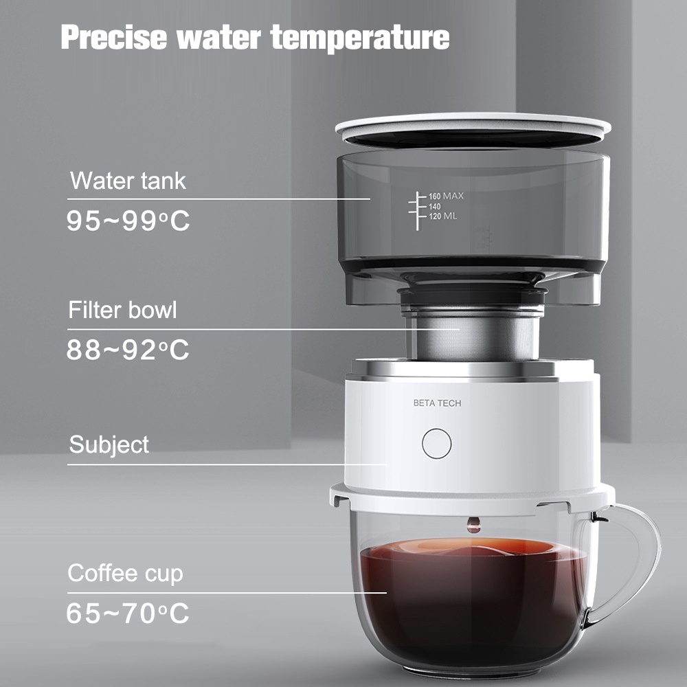 Máy Pha Cà Phê Espresso Mini Tự Động Không Dây Tiện Dụng Mang Theo Du Lịch Cắm Trại