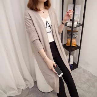 Áo Cadigan len mịn đẹp dáng dài