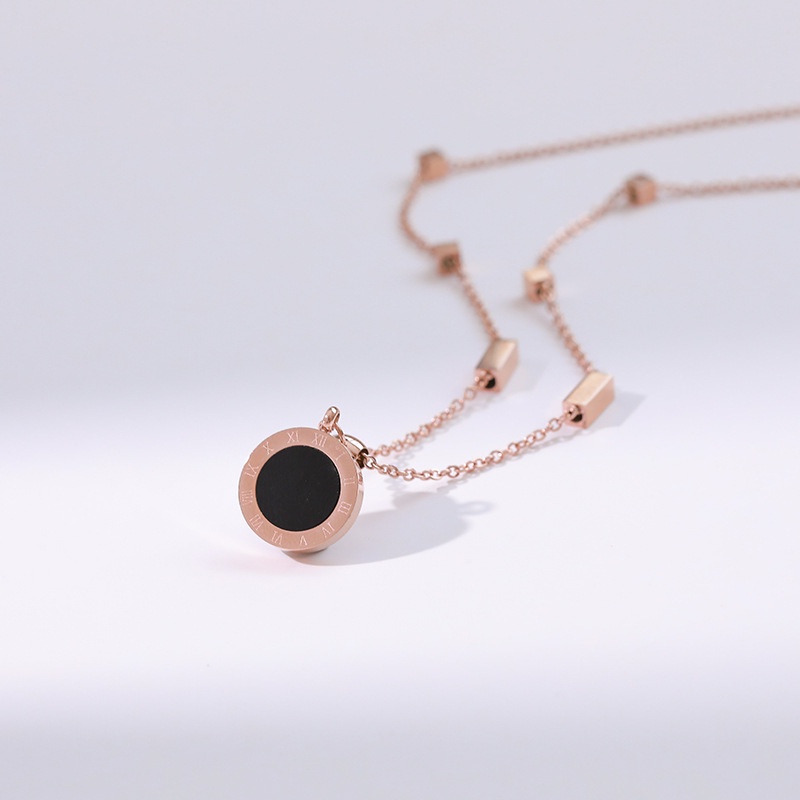 Vòng Cổ Thời Trang Nữ Mặt Số La Mã Sang Trọng