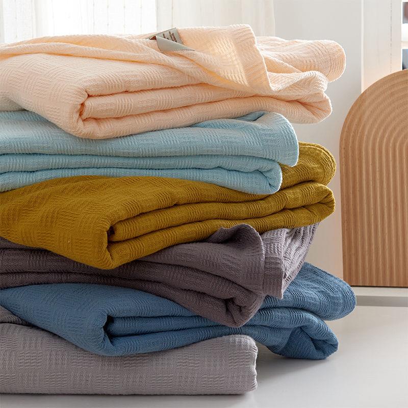 Chăn cotton Dệt Kim Mỏng Mùa Hè Đa Ứng Dụng