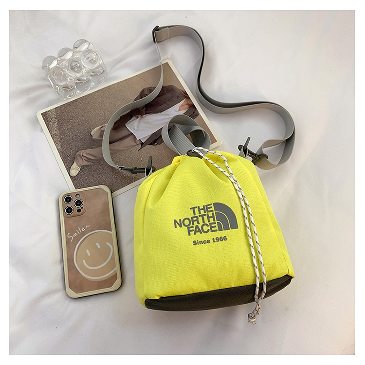 The North Face Túi Dây Rút Mini Canvas Túi đeo Chéo Vai Phụ Nữ Casual Tote Túi Thời Trang Túi Thời Trang