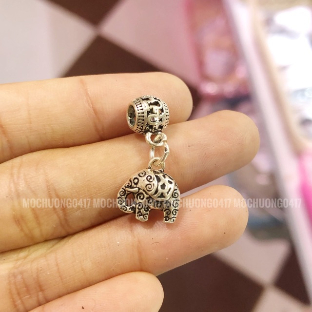 [GIÁ BUÔN] Charm treo voi bằng bạc cực xinh - Hàng loại 1 siêu đẹp PH616
