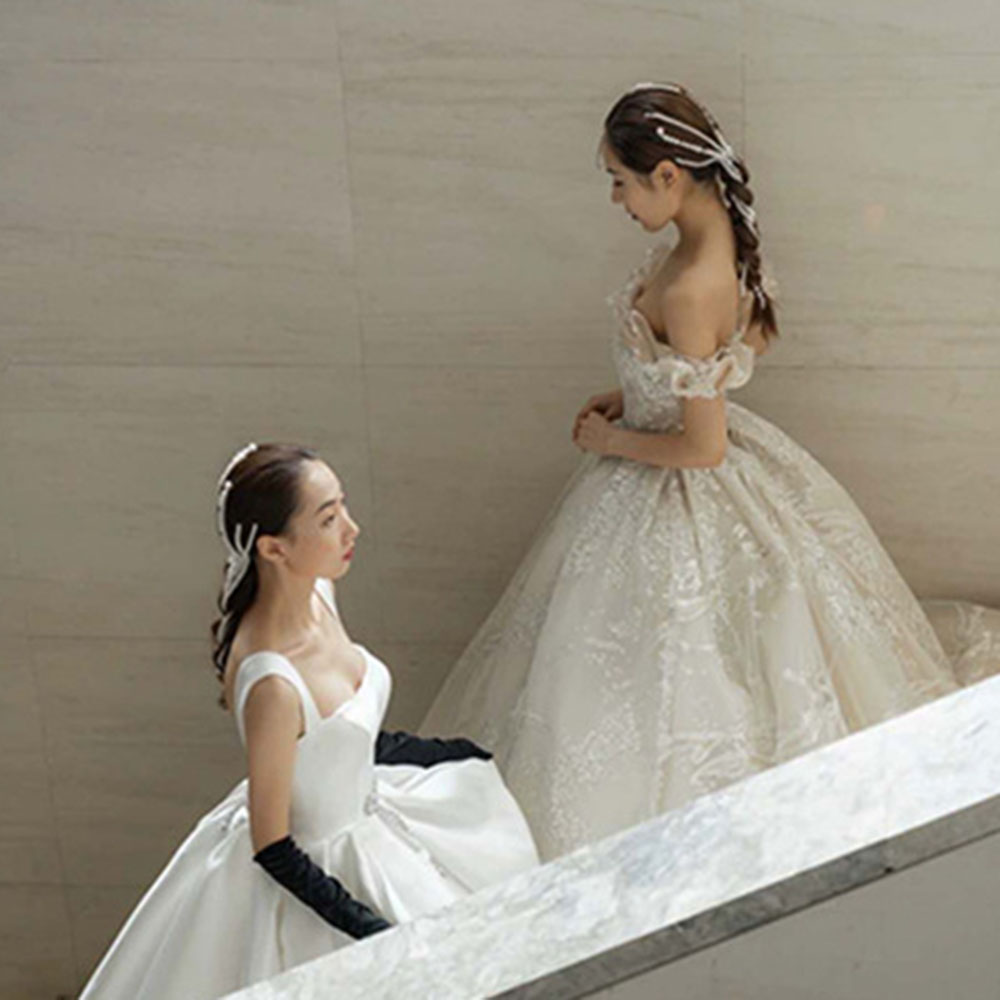 Dây Kẹp Tóc Giả Đính Ngọc Trai Thời Trang Cho Nữ