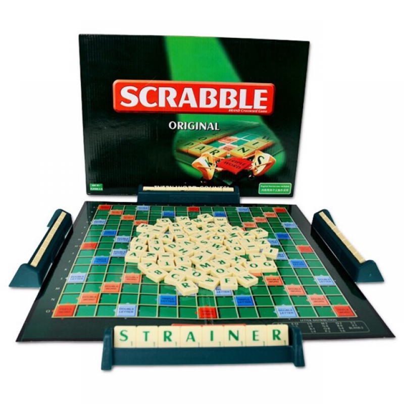 Scrabble Tile Crossword Board / Family Game (sahibba) Early Learning Toys Mainan Budak 玩具 For Kids