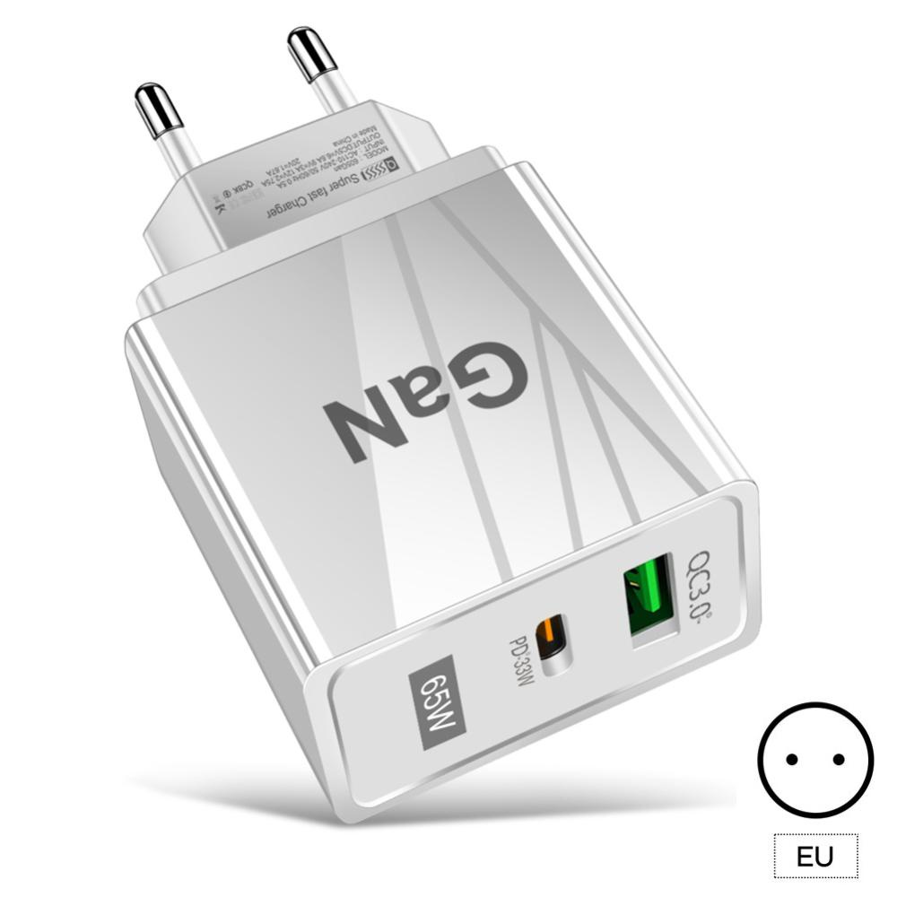 Đầu Sạc Nhanh DIGIFOUNDER 65W Gallium Nitride QC PD 3.0 USB Type C Cho Laptop iPhone redmi Xiaomi C6V1 Bộ sạc dự phòng