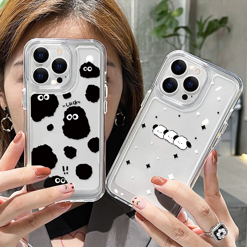 Ốp Điện Thoại Trong Suốt Hình Động Vật Thời Trang Cho iphone 11 13 7 8 Plus 12 13Pro Max X XS Max 7 8 SE 2020