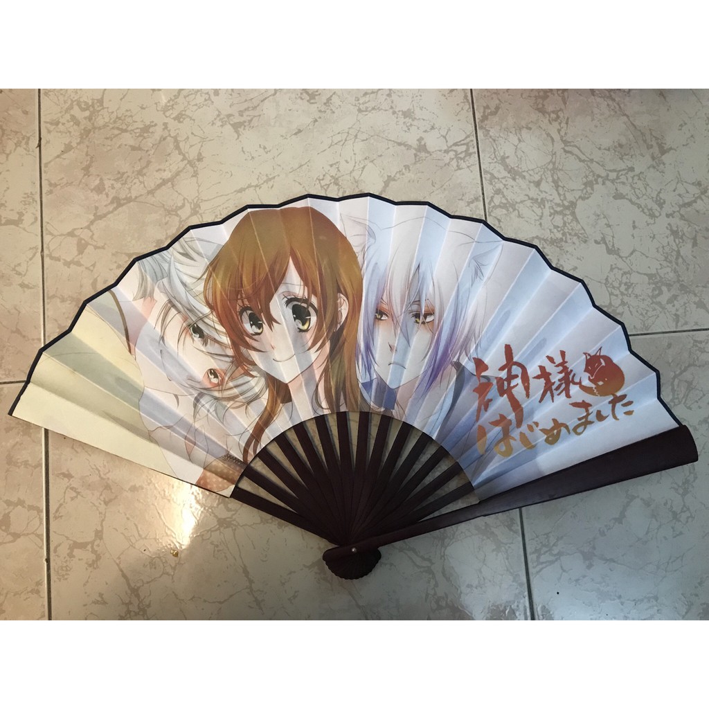 Quạt Anime bộ sưu tập quạt xếp, quạt tròn in hình anime chibi đẹp cầm tay tiện lợi