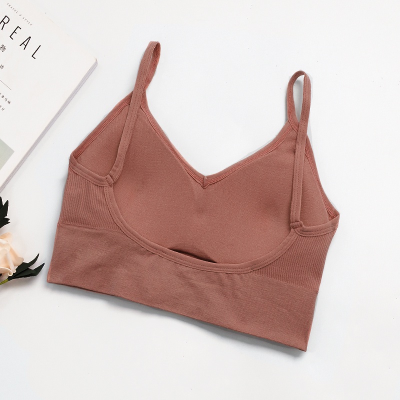 Sports Bra U-shaped Wireless Comfort Bra Women's Yoga Running Underwear