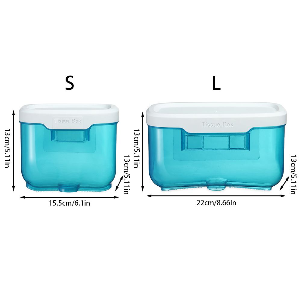 Hộp đựng khăn giấy từ nhựa trong suốt gắn tường nhà tắm/ nhà vệ sinh nhiều màu chống nước hiện đại đa năng