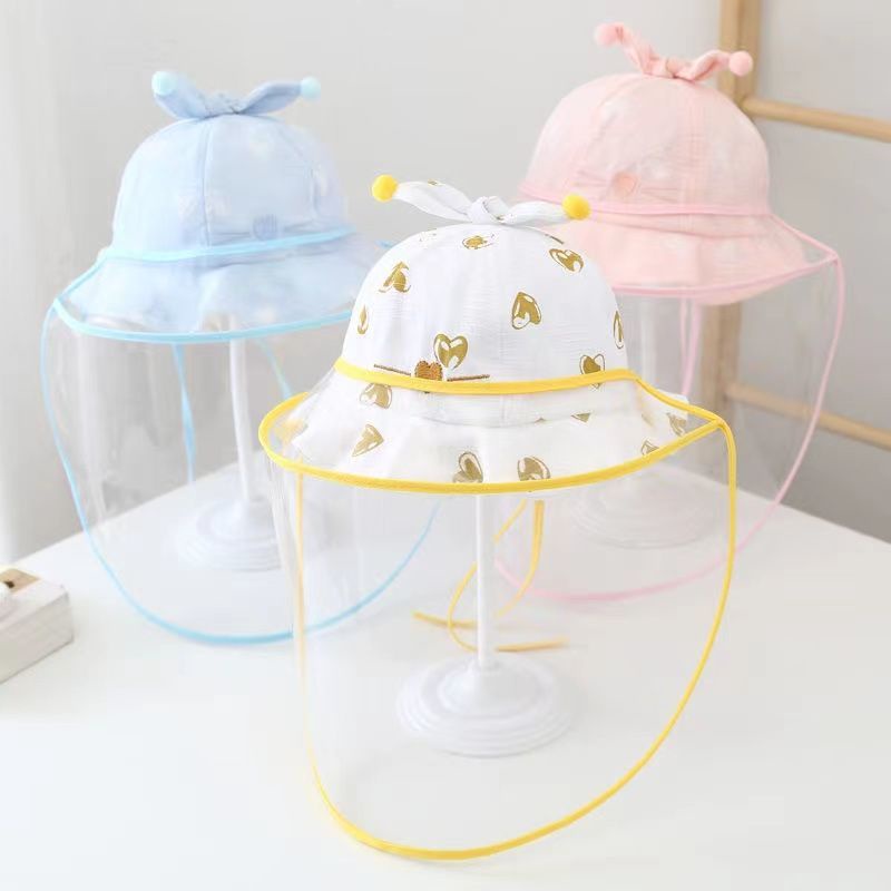 ♛Mũ Chống Nắng Có Tấm Che Mặt Bảo Vệ Chống Dịch Bệnh Cho Trẻ Em