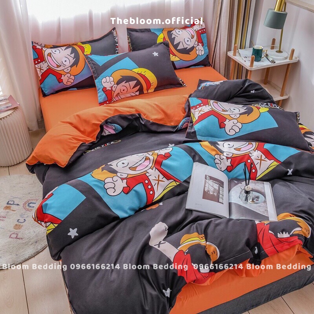 Set Chăn Ga Gối Cotton Poly 4 món - Hoạt hình One Piece