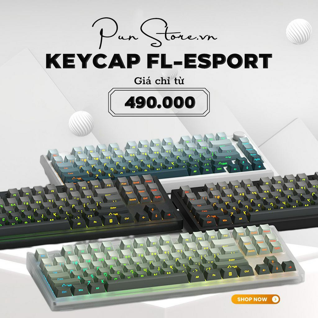 Bộ keycap bàn phím cơ FLCMMK xuyên led Profile OEM 136 PHÍM