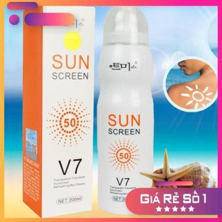 Xịt chống nắng hàn quốc sun screen v7 chống nắng hiệu quả làm trắng da - xịt chống nắng hàn quốc sun screen v7 200ml