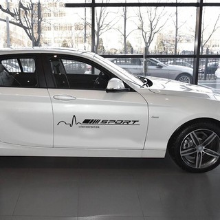 Bộ 2 tem dán cửa xe ô tô Sport