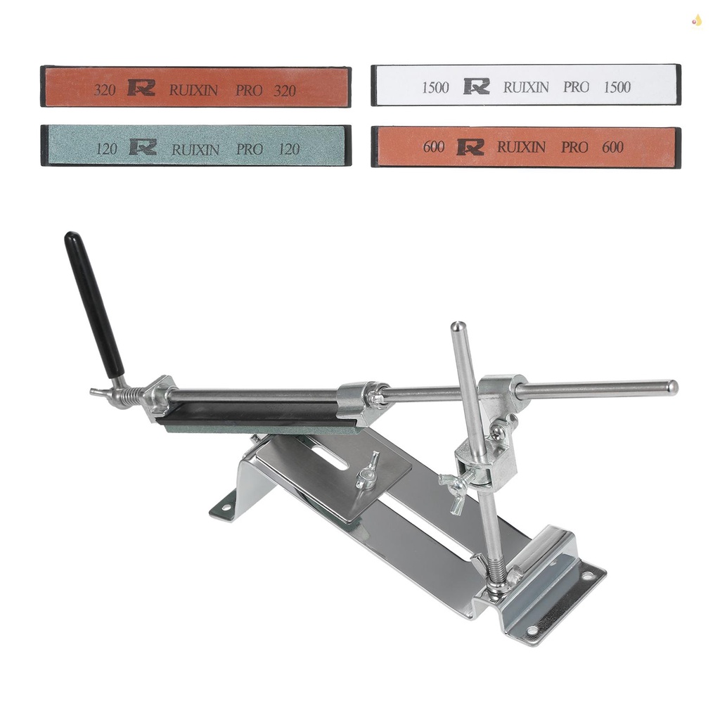 Bộ Dụng Cụ Mài Dao Chuyên Nghiệp Bằng Thép Không Gỉ 4 Đá Mài Góc Cố Định Nâng Cấp